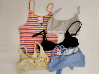Toppe, BH, Shorts m.m.m. Str. 12-16 år.