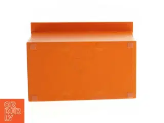 Orange kartotekskasse fra Esselte (str. 16x14 cm)