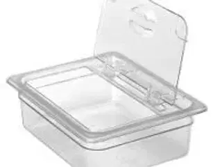 6 stk. Låg m/klap og håndtag 1/3 GN klar plast Cambro