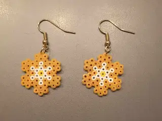 Orange blomster øreringe 