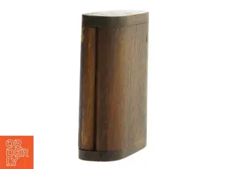 Teak Træboks med Thai Buddha udskæringer (str. 11,5 cm)