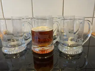 Øl krus med jagtmotiv