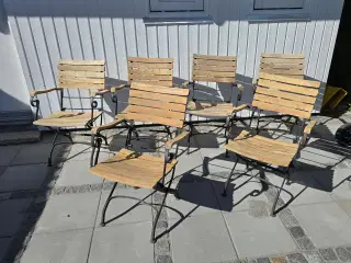 Gardenline / Beaufort havestole teak og støbejern