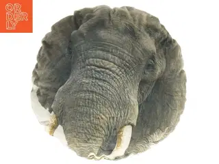 Rund Elefant skulptur pude (str. Ø 30 cm)