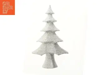 Dekorativt juletræ i sølv (str. 80 cm)