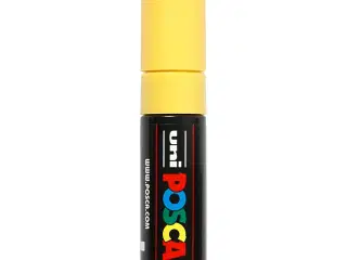 Posca Tusch, PC-8K, streg 8 mm, broad, gul, 1 stk.