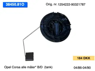 Nye Opel Corsa tanke