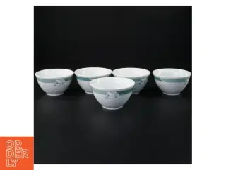 Sæt af hvide porcelænsskåle fra Raadvad (str. 10 x 6 cm)