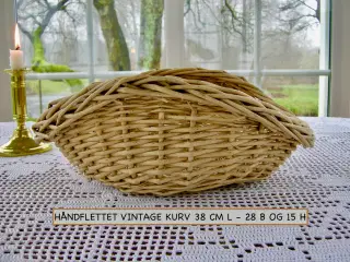 Brødkurv, Pilekurv, Retro kurv, Håndflettet kurv