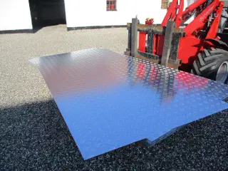 Dørkplade, alu, 3/4 mm.
