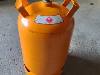Gasflaske Fyldt og plomberet.