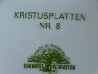Kristusplatte nr. 8 - Jul 1977, Egemose Decoration