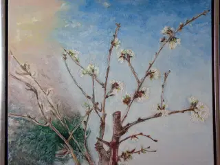 Maleri med æbletræ
