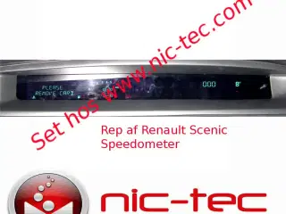 Renault Scenic II Instrument / Speedometer reparation.