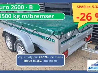 Restparti / Lagersalg EURO trailere! 