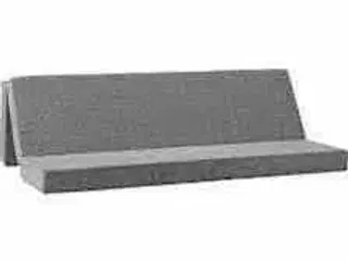 Sleepy 3-delt foldemadras 150x180x12 cm Lysegrå