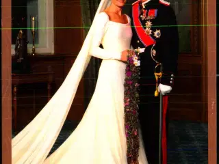 Kronprins Haakon og Kronprinsesse Mette-Martis Bryllup - Norman  03.025 - 12x17 cm - Ubrugt