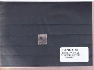 Danmark Perfin - TH Wessel og Vett - på afa 50 - Stemplet