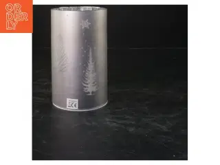 Cylindrisk lyslygte med LED lys (str. 15x9 cm)