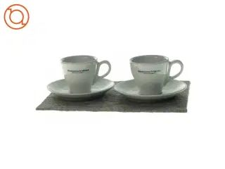 Espressokopper med underkopper (str. 13 og 7x7cm)
