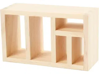 Reol, H: 10 cm, L: 6 cm, B: 4 cm, 1 stk.