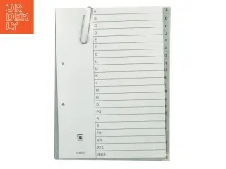 Indeks faneblade til mappe fra Bicp (str. 30x23 cm)
