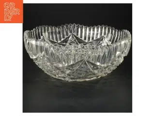 Krystalskål (str. Ø 24x9 cm)