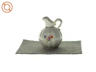 Kande/ lille vintage vase med blomsterprint (str. 12 x 6cm)