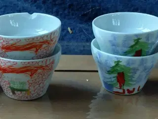 9 stk. Paul Pave Juleæggebægere