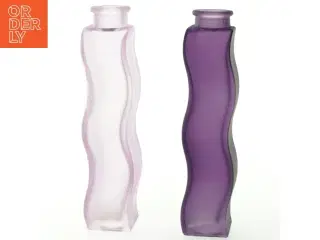 Sæt af dekorative glasvaser (str. 21 cm)