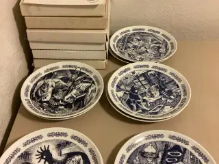 9 stk. Bjørn Vinblad juleplatter