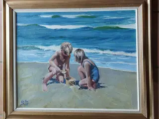 SØREN BRUNOE - ( 1916 - 1994 )- oliemaleri