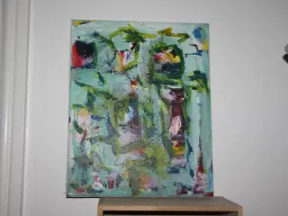 Maleri med sign. JF ca 50 cm x 40 cm