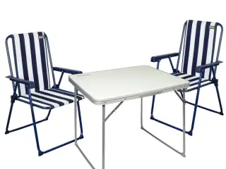 Spisebordsæt med 2 stole Aktive Foldbar Camping