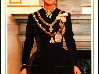 Dronning Margrethe II - Agenda  I P - 12x17 cm. - Ubrugt