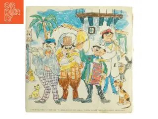 Folk og røvere i Kardemomme By Plade (str. 18 x 18 cm)