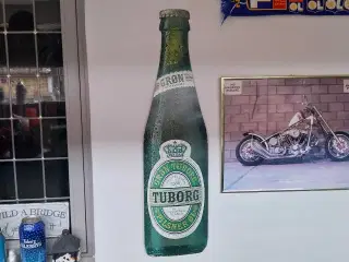 Tuborg metal skilt – 85 cm – Retro flaske