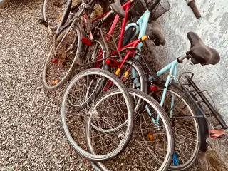 Fire styk gamle cykler