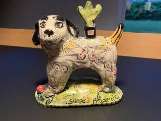 Marianne Bork keramik hund