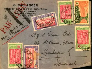 Luftpost Brev fra Cameroun til Danmark - 16 - 10 - 37