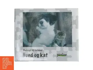 Puslespil med hund og kat (str. 60 brikker)