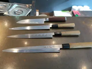 4 stk. Kokkeknive