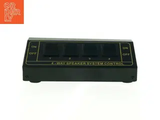 4-vejs højtalersystemkontrol (str. 17 x 11 cm)