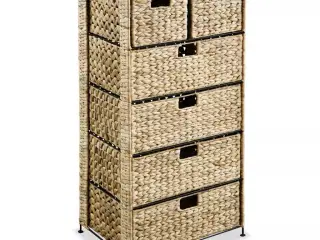 Opbevaringsenhed med 6 kurve 47 x 37 x 100 cm vandhyacint