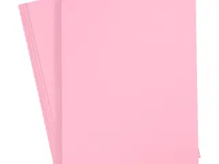 Karton, A4, ark 210x297 mm, 180 g, lys pink, 20ark/ 1 pk.