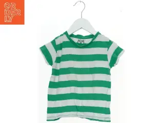 Grøn og hvid stribet T-shirt fra Mads & Mette (str. 98)