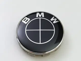 NY! 68mm BMW SORT & SØLV Hjulkapsler 