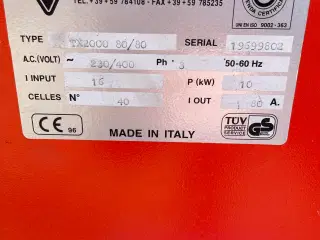 Truck lader 80 Volt 80amp