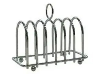 22 stk. Toast Holder - 6 skiver brød Krom - 140x120mm