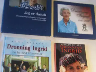 4 flotte bøger om dronning Ingrid